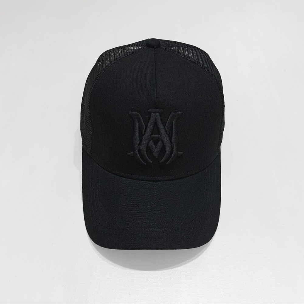 AMIRI Black Logo Mesh Cap